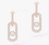So Move XL Pavé-Set Diamond Pendant Earrings in Yellow Gold - 1